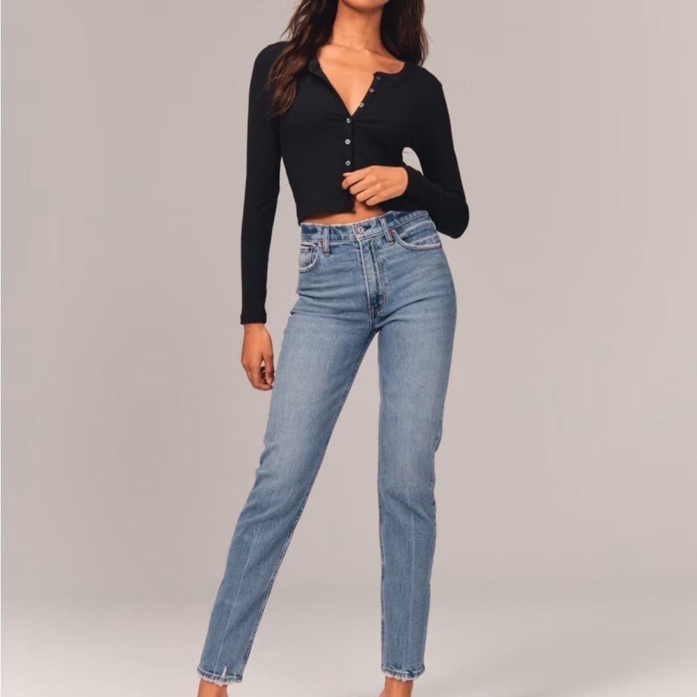 Abercrombie & Fitch Light Blue Straight Leg Jeans